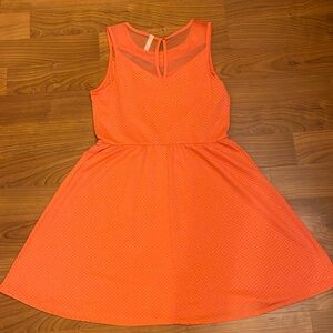 Coral Pink A-Line Dress
